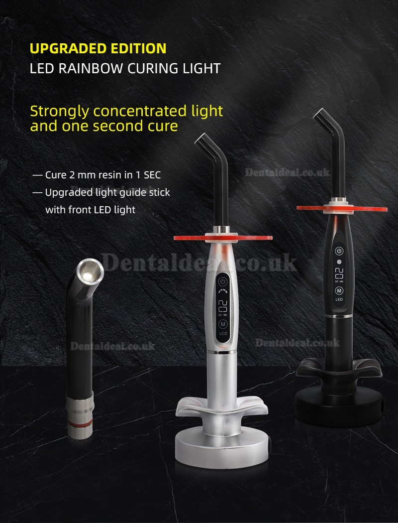 LY® Dental LED Wireless Curing Light 1500mw 5 Color