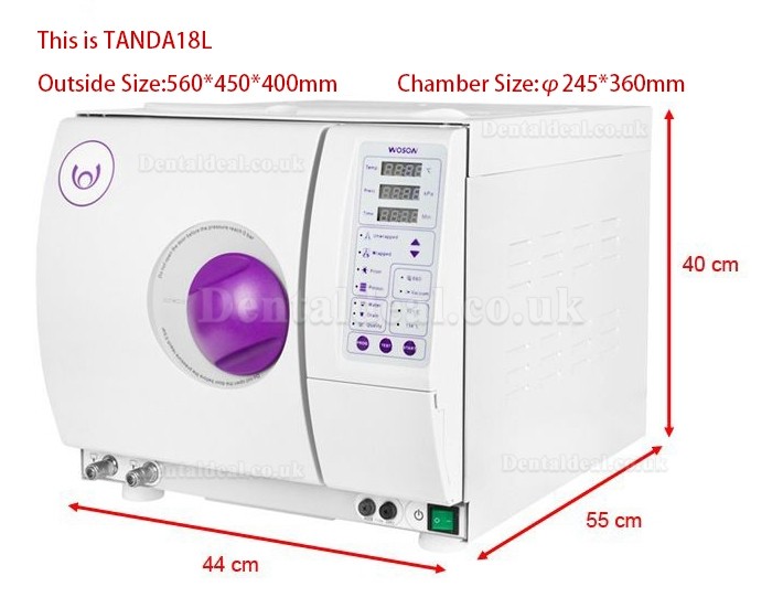 WOSON® TANDA 18/23L Autoclave Sterilizer Class B with Printer WOSON® TANDA 18/23L Autoclave Sterilizer Class B with Printer