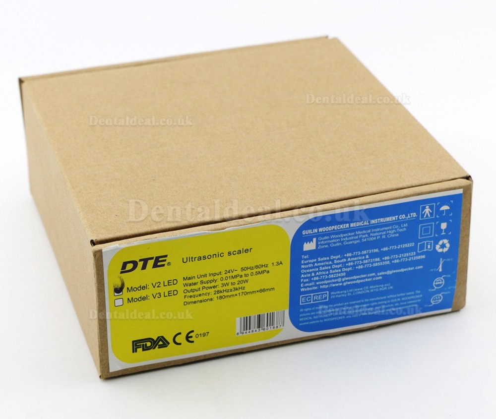 Woodpecker Original DTE V2 LED Built in Scaler Ultrasonic Piezo For Dental Chair Woodpecker Original DTE V2 LED Built in Scaler Ultrasonic Piezo For Dental Chair