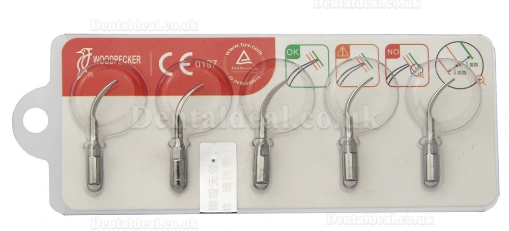 5Pcs Woodpecker G2Ultrasonic Scaler Scaling Tips UDS EMS Compatible 5Pcs Woodpecker G2Ultrasonic Scaler Scaling Tips UDS EMS Compatible
