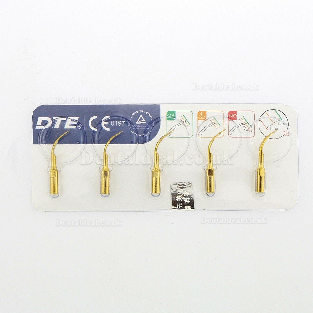 10Pcs Woodpecker Ultrasonic Supragingival Scaling Scaler Tips GD1T Fit DTE Satelec