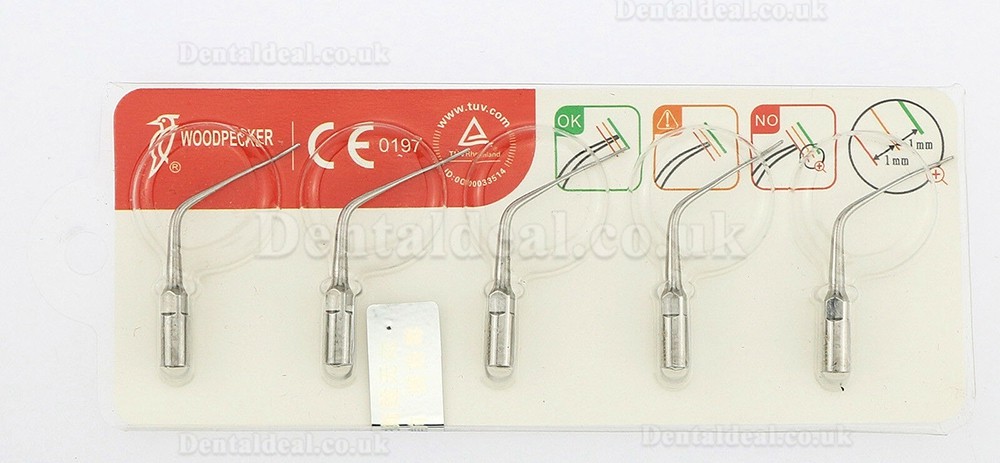 5Pcs Woodpecker UDS P2R Dental Tips Ultrasonic Scaler Periodontal Fit EMS 5Pcs Woodpecker UDS P2R Dental Tips Ultrasonic Scaler Periodontal Fit EMS
