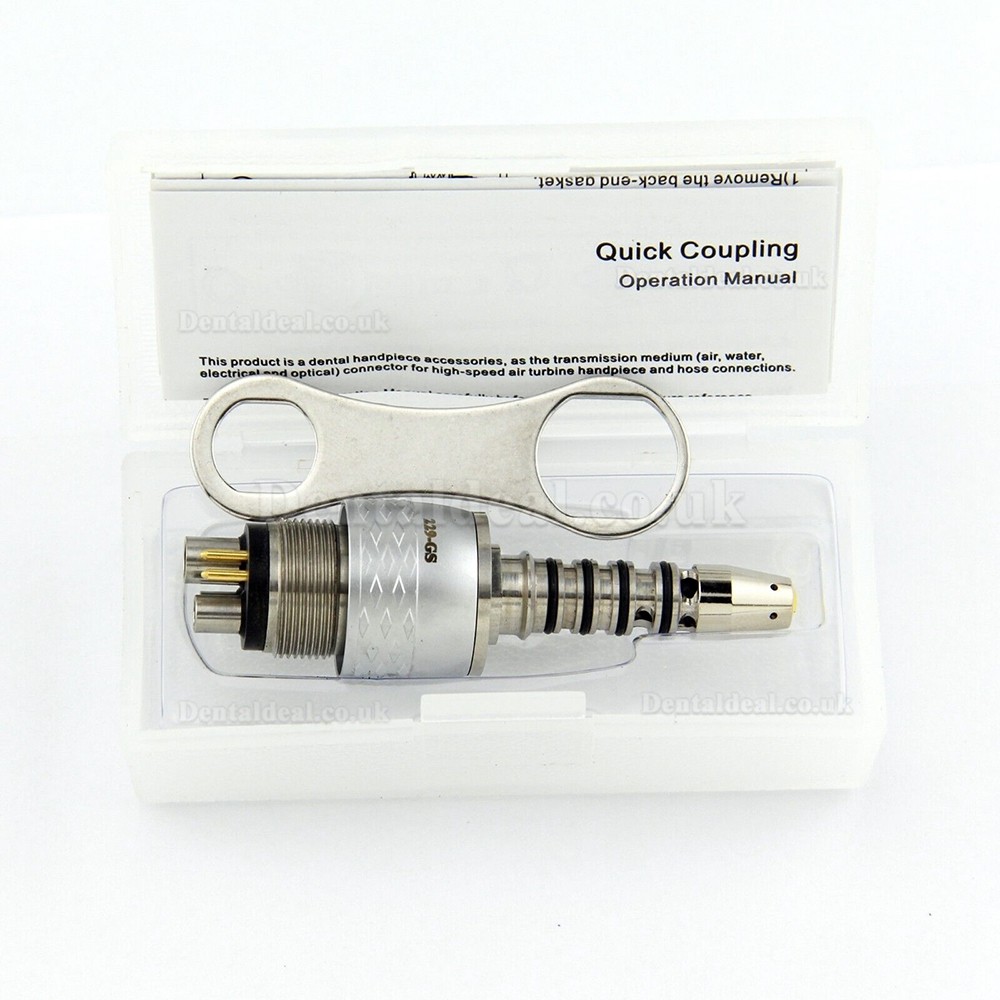 YUSENDENT CX229-GS Dental LED Quick Coupling 6 Hole Fit Sirona R/F Fiber Optic High Speed Handpiece YUSENDENT CX229-GS Dental LED Quick Coupling 6 Hole Fit Sirona R/F Fiber Optic High Speed Handpiece